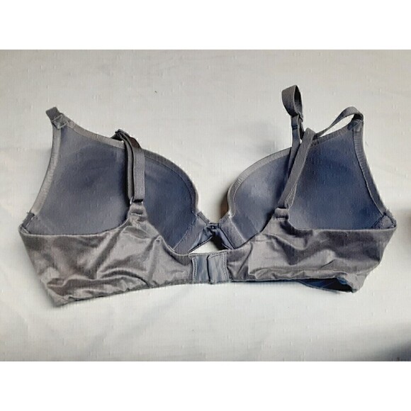 Victoria's Secret Fabulous Plunge Padded Underwire Push Up Bra Size 32C Blue - Picture 7 of 10